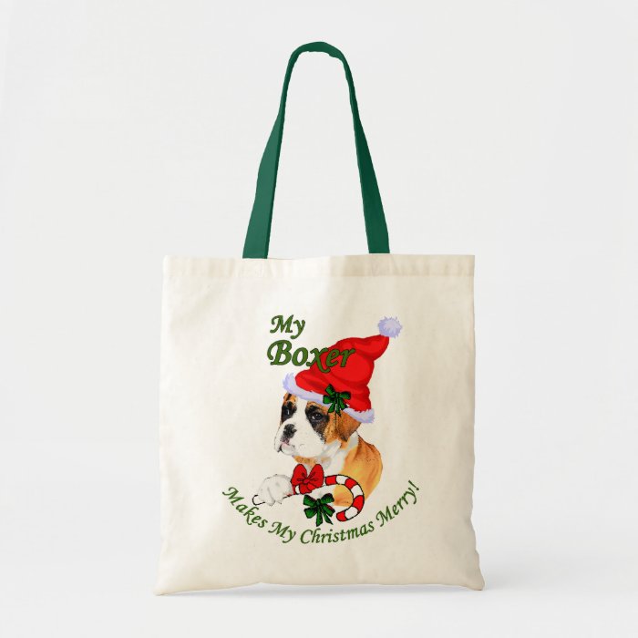 Boxer Christmas Gifts Canvas Bags