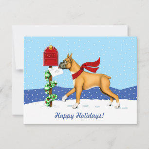 Boxer Christmas Mail Invitation