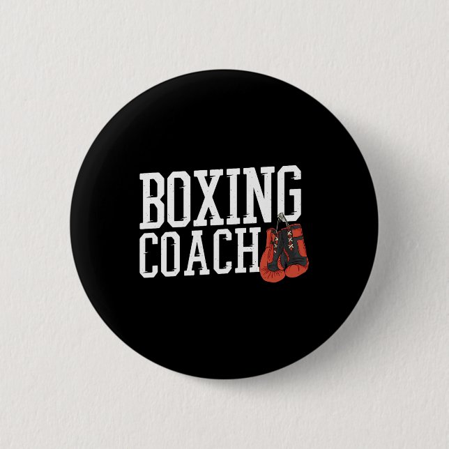 Boxer Coach Boxing Coach  Button (Front)