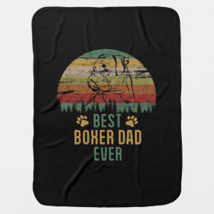 Boxer dad baby blanket