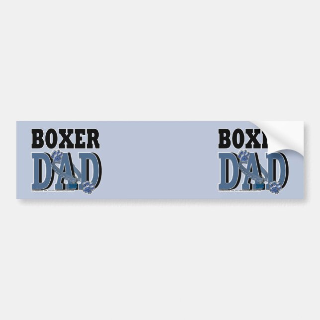 Boxer DAD Bumper Sticker (Front)