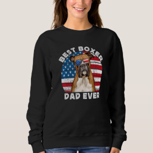 Boxer Dad For Men Boxer Dog Dad Owner American Fl Sweatshirt