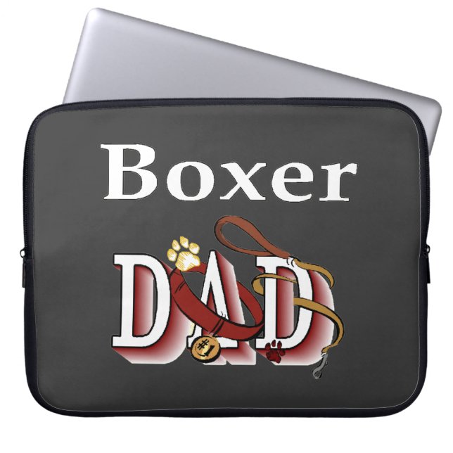 Boxer Dad Laptop Sleeve (Front)