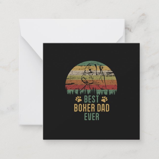 Boxer dad note card (Front)
