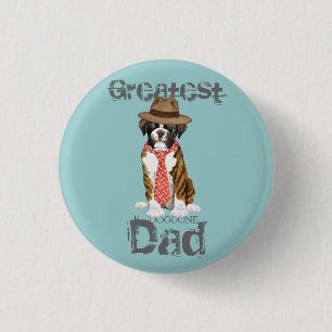 Boxer Dad Pinback Button