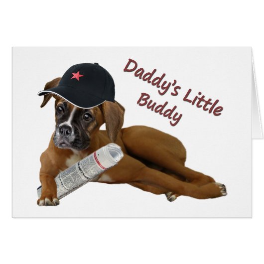 Boxer "Daddy's Buddy" Cards (Front Horizontal)