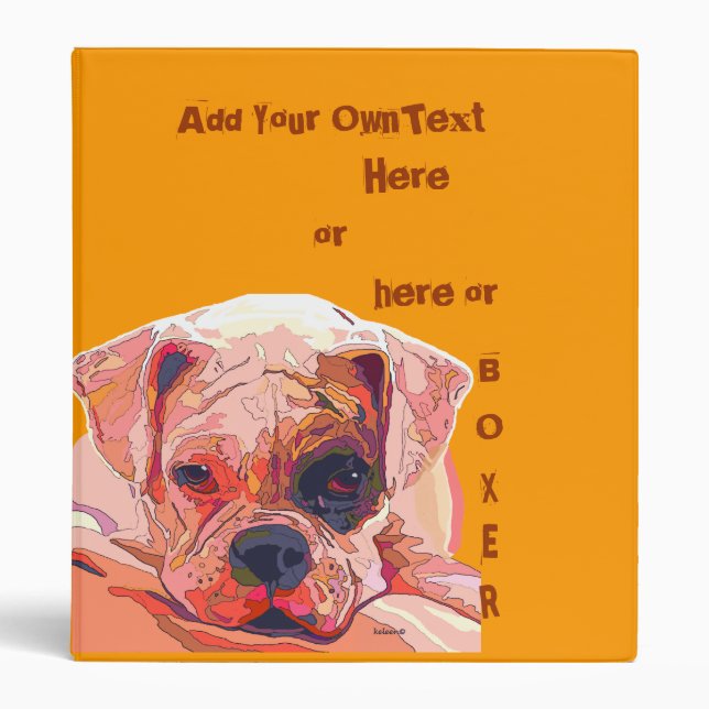 Boxer Dazzling Colors Binder (Front)