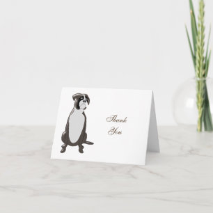 Boxer Design Thank You Card