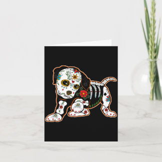 Boxer Dia De Los Muertos Day Of The Government Card