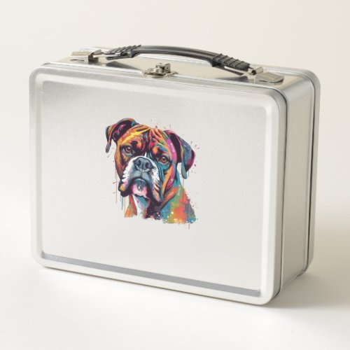 Boxer Dog 2 Metal Lunch Box