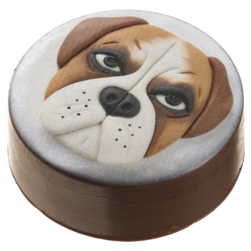 Boxer Dog 3D Inspired  Chocolate Covered Oreo
