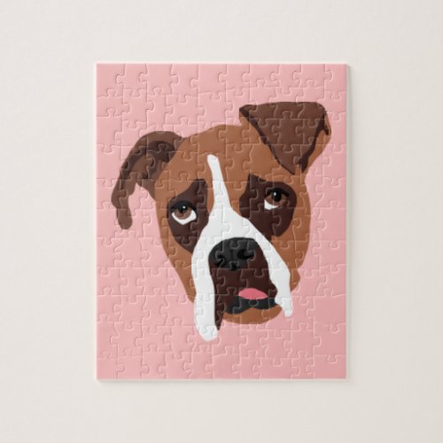 Boxer Dog 8 x 10 Puzzle with Gift Box