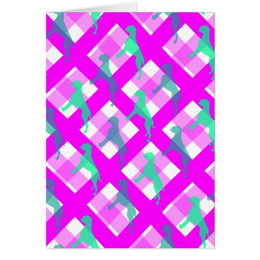 Boxer dog abstraction cards (Front)