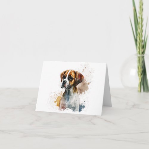 Boxer Dog Any Occasion Greeting Card