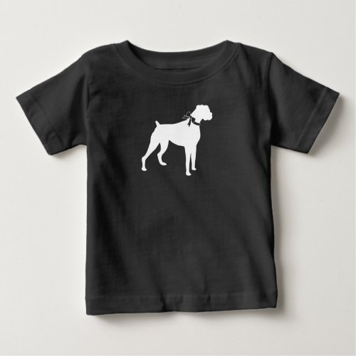 Boxer Dog Baby Shower Puppy Grey Baby T_Shirt