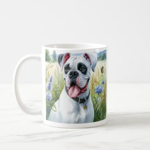 Boxer Dog Beauty featured in watercolor Coffee Mug