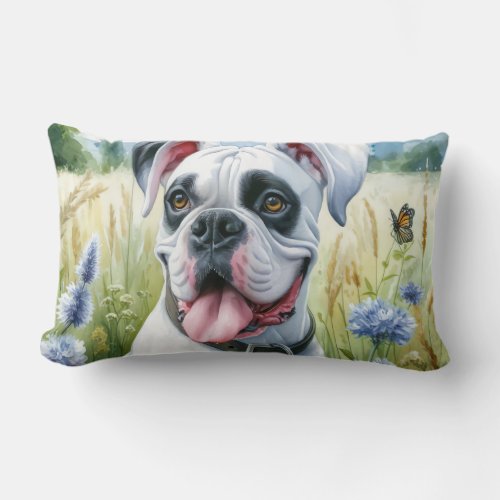 Boxer Dog Beauty Lumbar Pillow