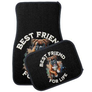Boxer Dog Best Friend For Life Car Floor Mat