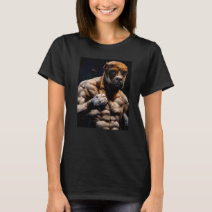 Boxer Dog Body Builder T-Shirt