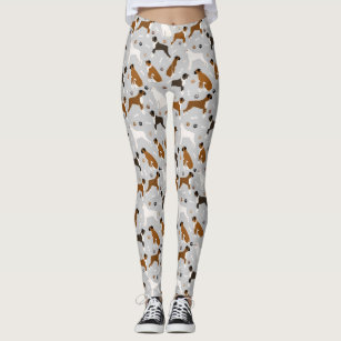 Boxer Dog Face Womens Leggings