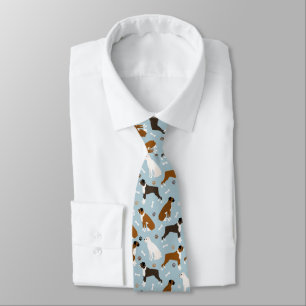 Boxer Dog Bones and Paws Neck Tie