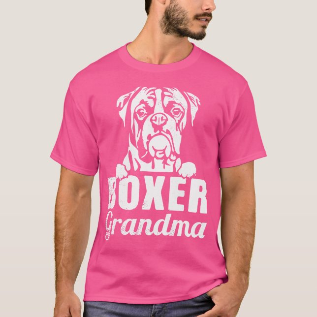 Boxer Dog Boxer Grandma T-Shirt (Front)