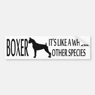 Boxer Dog Breed Bumper Sticker