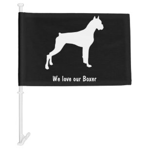 Boxer Dog Breed Car Flag
