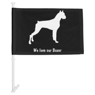 Boxer Dog Breed Car Flag