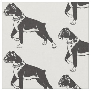 boxer dog breed fabric