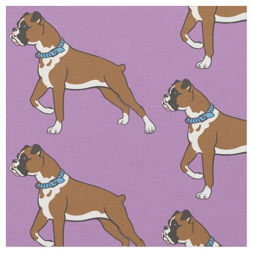 boxer dog breed fabric