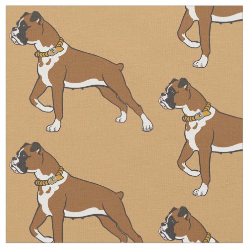 boxer dog breed fabric