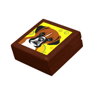 Boxer dog breed keepsake box