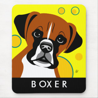 Boxer dog breed mouse pad