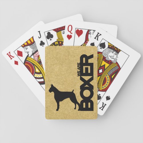 Boxer Dog Breed Playing Cards Theme