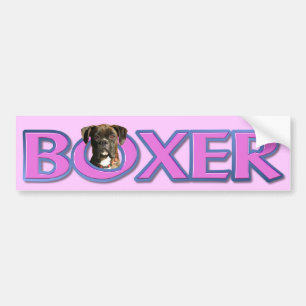 Boxer dog bumper sticker