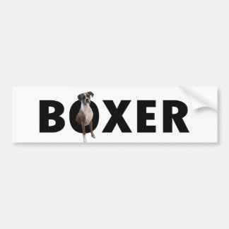 Boxer Dog Bumper Sticker - BOXER