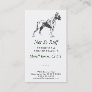 Boxer Dog Business Business Card