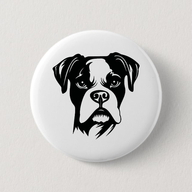 Boxer Dog Button (Front)