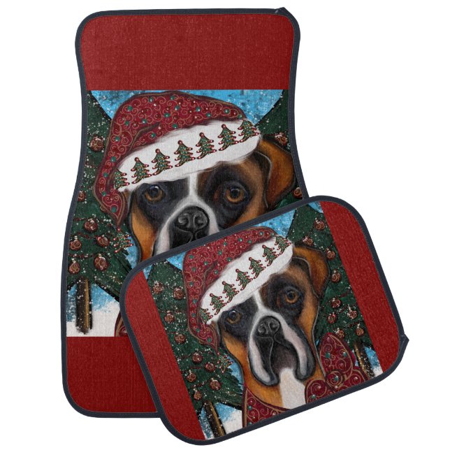 Boxer Dog Car Floor Mat (Set)