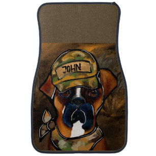 Boxer Dog Car Floor Mat
