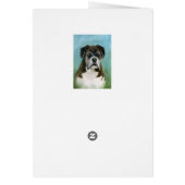 Boxer Dog Card (Back)