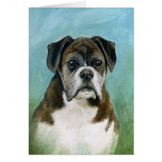 Boxer Dog Card (Front)