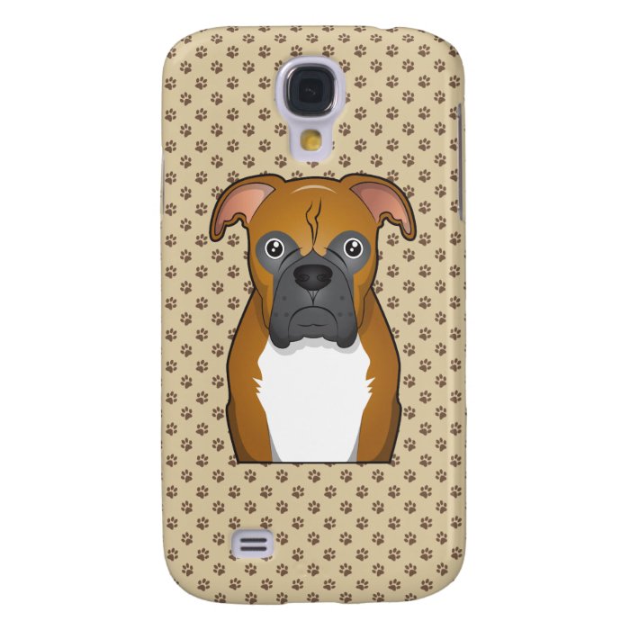 Boxer Dog Cartoon Galaxy S4 Cover