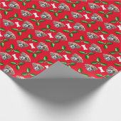 Boxer Dog Christmas Wrapping Paper (Corner)