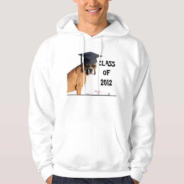 Boxer Dog Class of 2012 Graduate sweatshirt (Front)