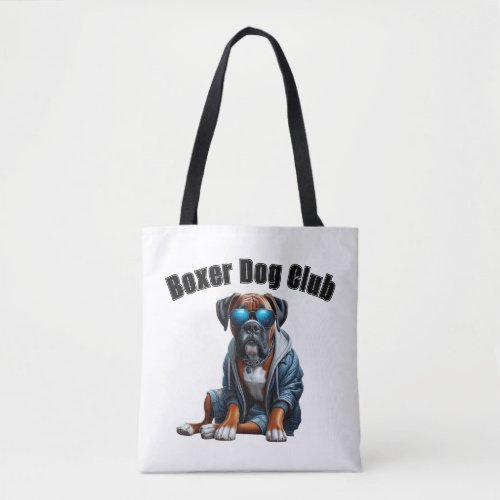 Boxer Dog Club Tote Bag