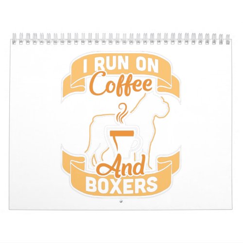 Boxer Dog Coffee Calendar