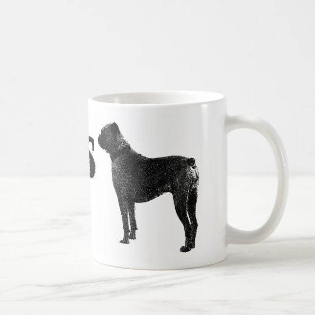 Boxer dog coffee mug (Right)