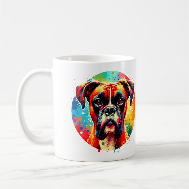 Boxer Dog Coffee Mug (Left)